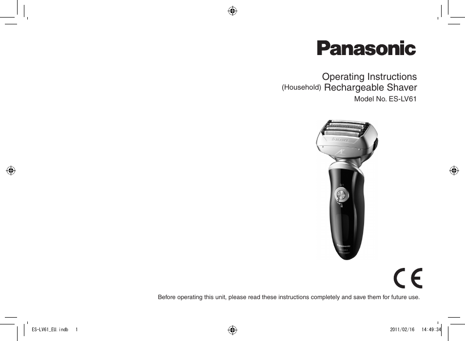 Panasonic ESLV61 User Manual | 142 pages