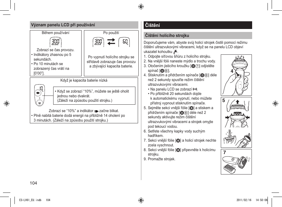 Panasonic ESLV61 User Manual | Page 104 / 142