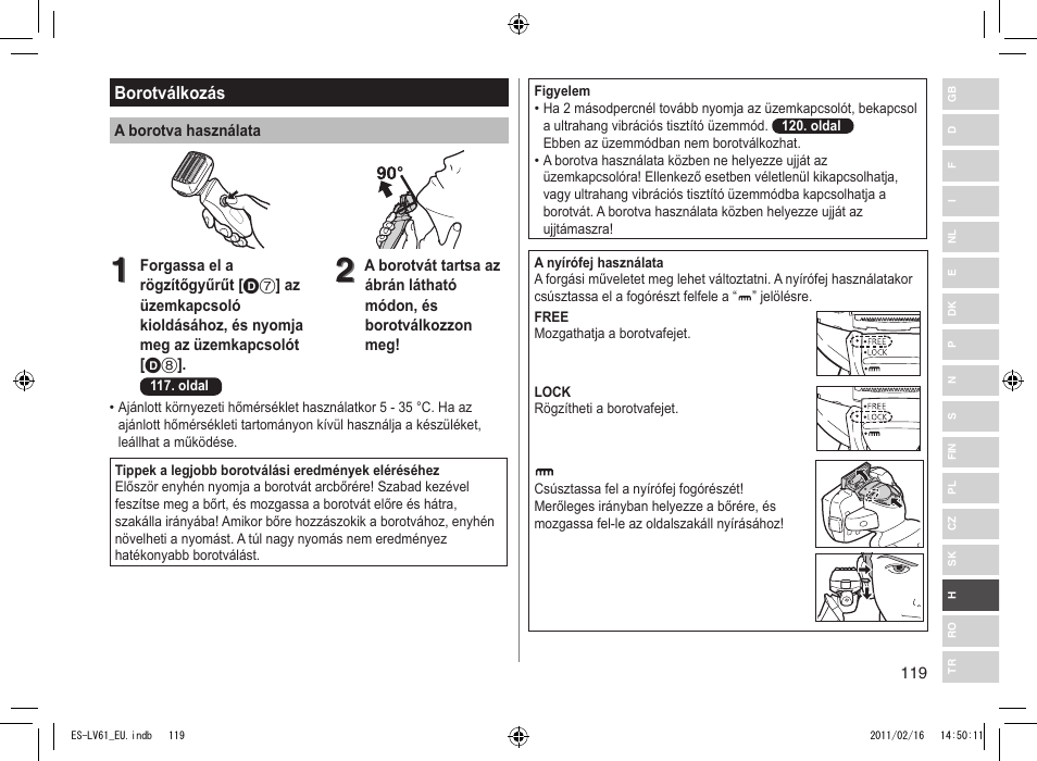 Panasonic ESLV61 User Manual | Page 119 / 142