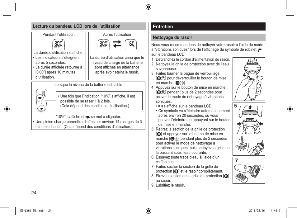 Panasonic ESLV61 User Manual | Page 24 / 142