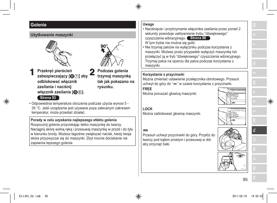 Panasonic ESLV61 User Manual | Page 95 / 142