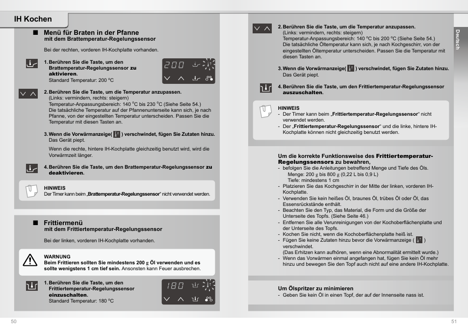 Ih kochen | Panasonic KYB64BXBXD User Manual | Page 26 / 62