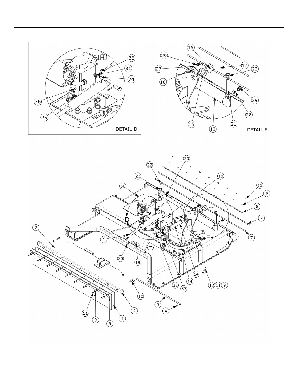 50 in rotary - blade bar - head asy (swivel mnt) | Alamo SAMURAI 02986950P User Manual | Page 12 / 104