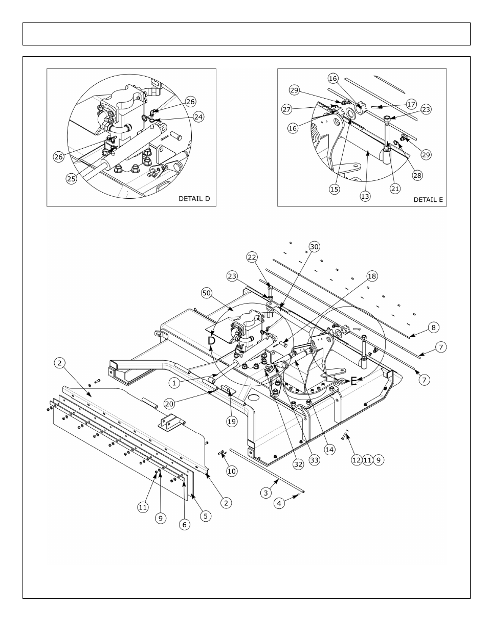 50 in rotary - blade pan - head asy (swivel mnt) | Alamo SAMURAI 02986950P User Manual | Page 22 / 104