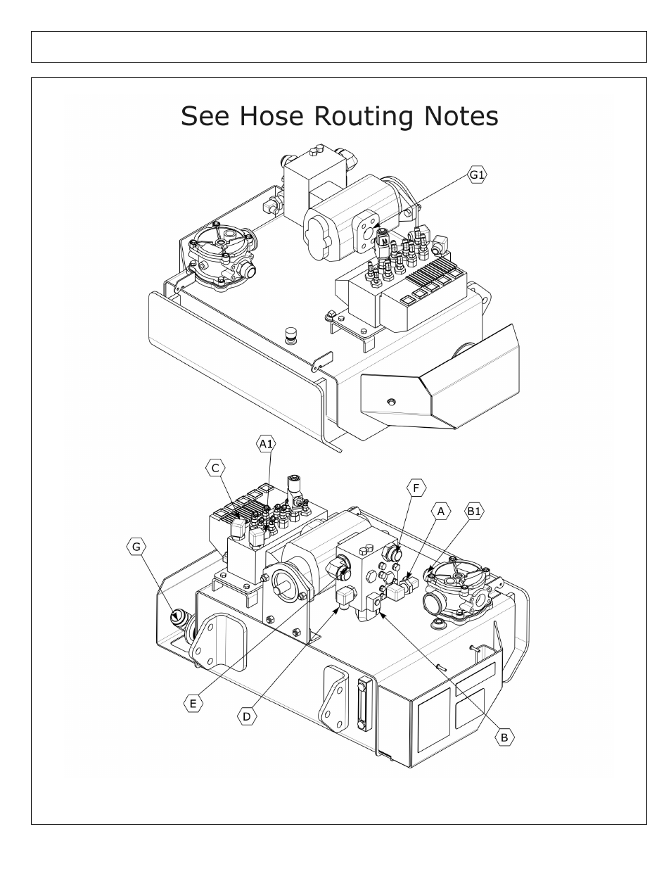 Hose routing - electro hydraulic kit | Alamo SAMURAI 02986950P User Manual | Page 70 / 104