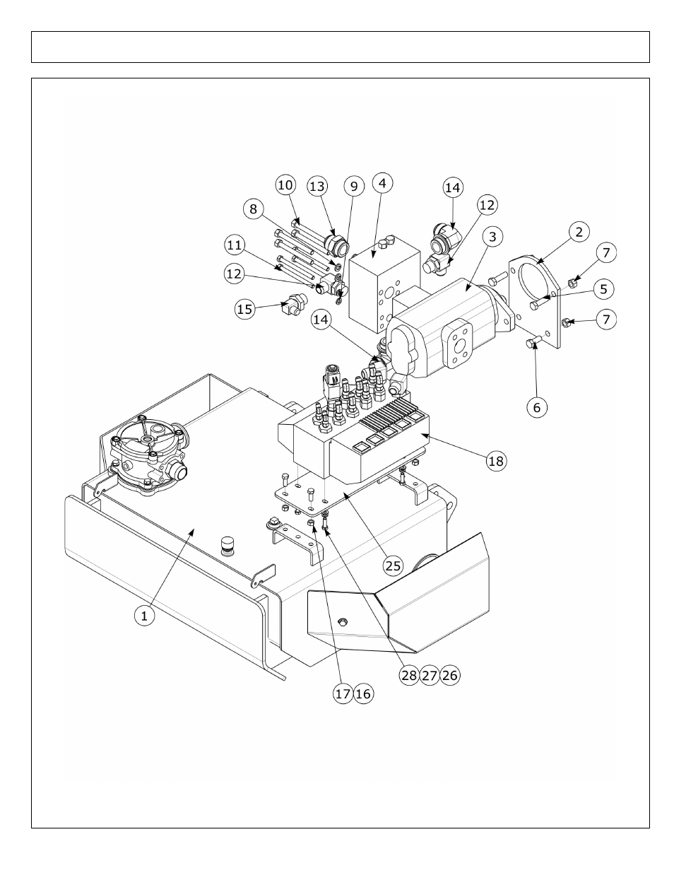 Hydraulic tank w/pump and valve asy - electro | Alamo SAMURAI 02986950P User Manual | Page 82 / 104