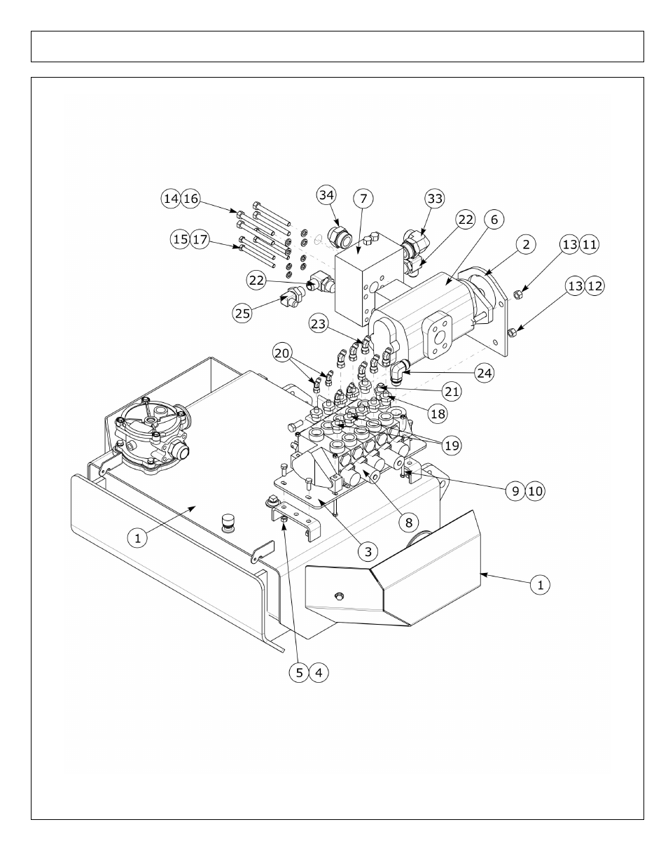 Hydraulic tank w/pump and valve asy - manual | Alamo SAMURAI 02986950P User Manual | Page 84 / 104