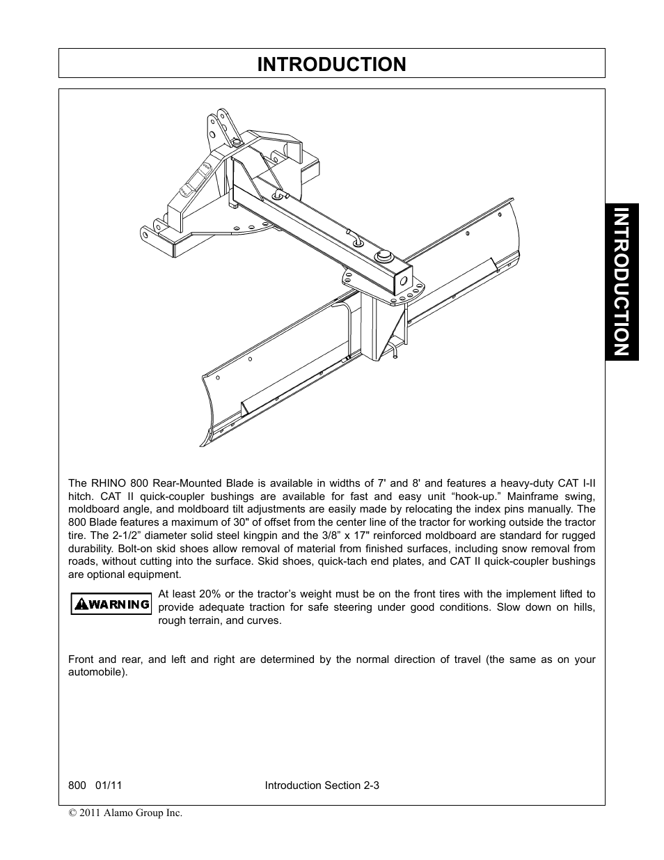 Introduction | Alamo 800 User Manual | Page 23 / 58