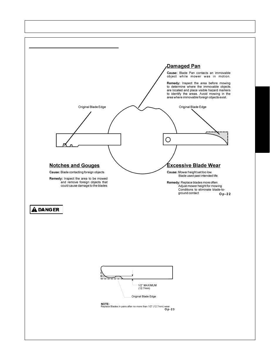 3 cutting component inspection, Cutting component inspection -21, Operation | Opera t ion | Alamo FC-0002 User Manual | Page 69 / 122