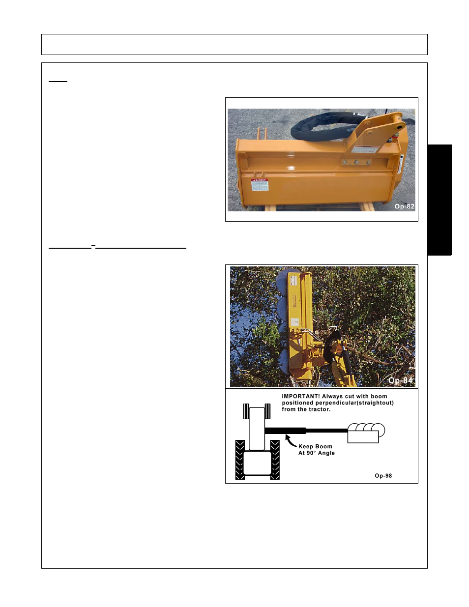 Operation, Opera t ion, Buzzbar | Tree limb cutter | Alamo FC-0002 User Manual | Page 87 / 122