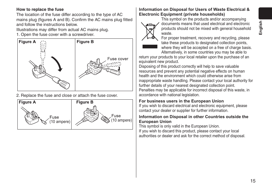 Panasonic EHNA65 User Manual | Page 15 / 68