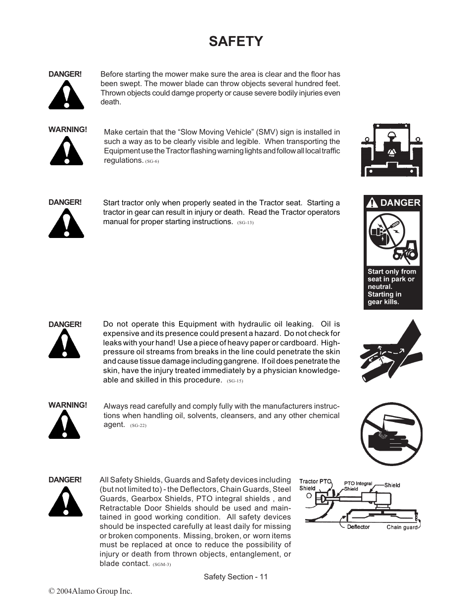 Safety | Alamo ST15 User Manual | Page 11 / 74
