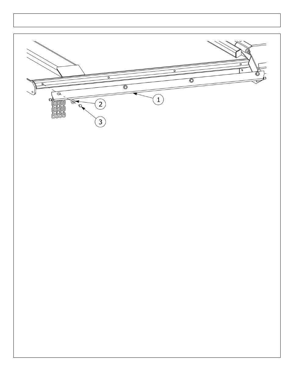 Chainguard assembly - front wing | Alamo Hydraulic Flex Wing Cutter Falcon 10 - 15 User Manual | Page 13 / 76