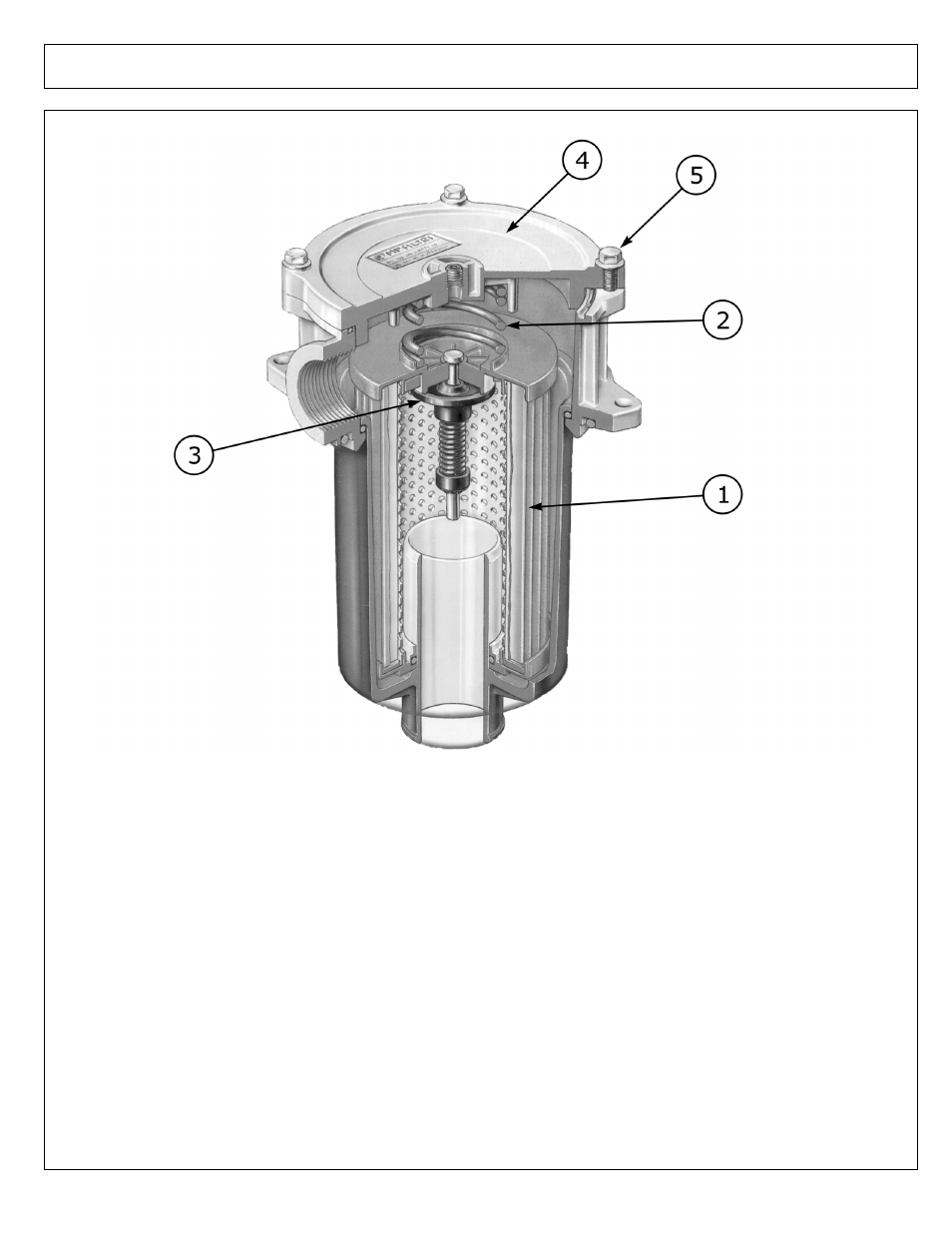 Filter assembly | Alamo Hydraulic Flex Wing Cutter Falcon 10 - 15 User Manual | Page 21 / 76