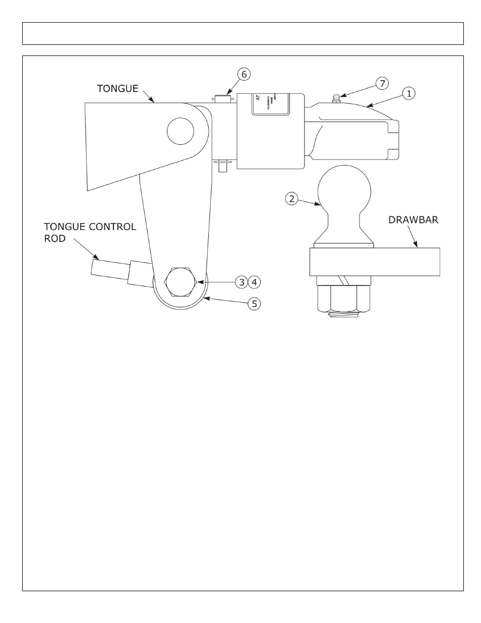 Hitch option - captive ball coupler | Alamo Hydraulic Flex Wing Cutter Falcon 10 - 15 User Manual | Page 22 / 76