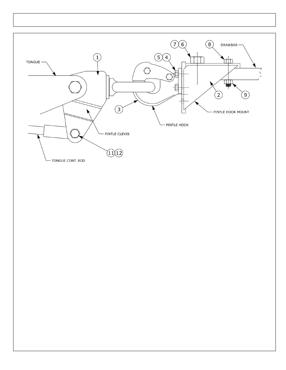 Hitch option - pintle hook | Alamo Hydraulic Flex Wing Cutter Falcon 10 - 15 User Manual | Page 23 / 76