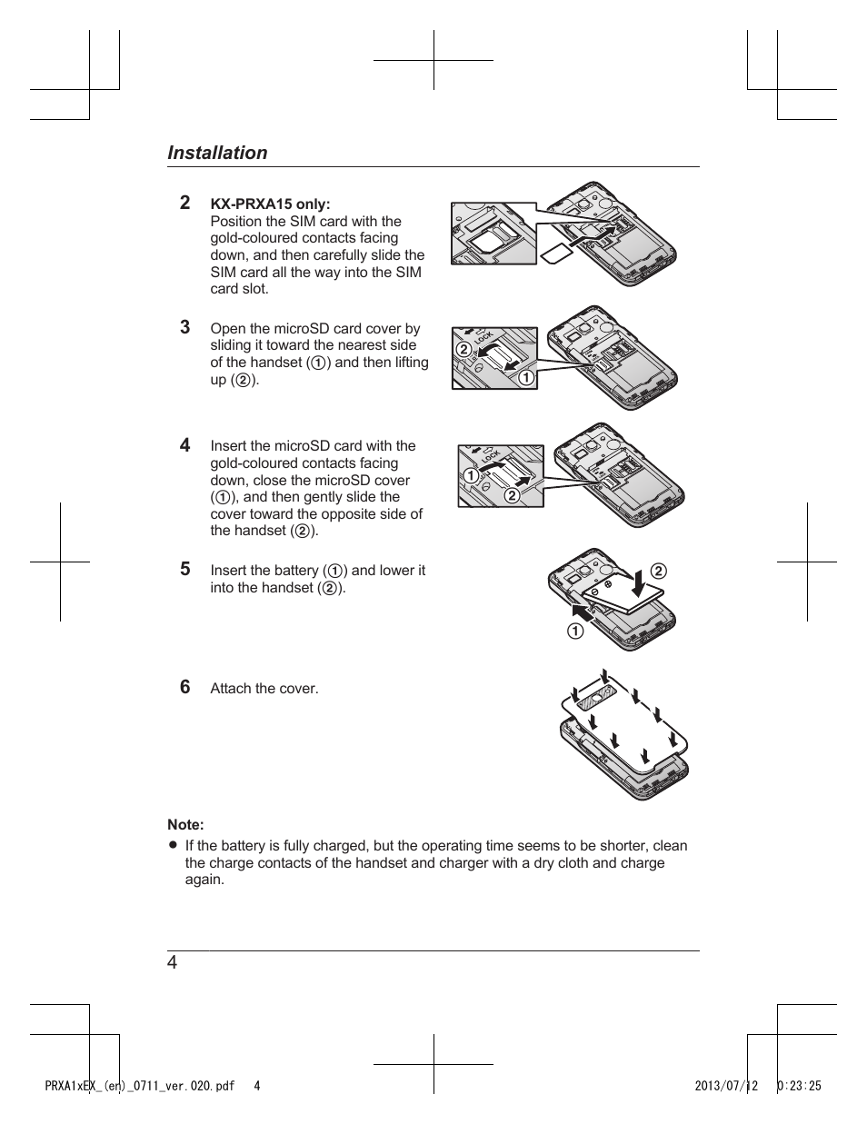 Panasonic KXPRXA10EX User Manual | Page 4 / 84