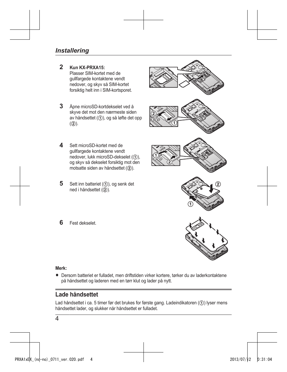 Panasonic KXPRXA10EX User Manual | Page 60 / 84