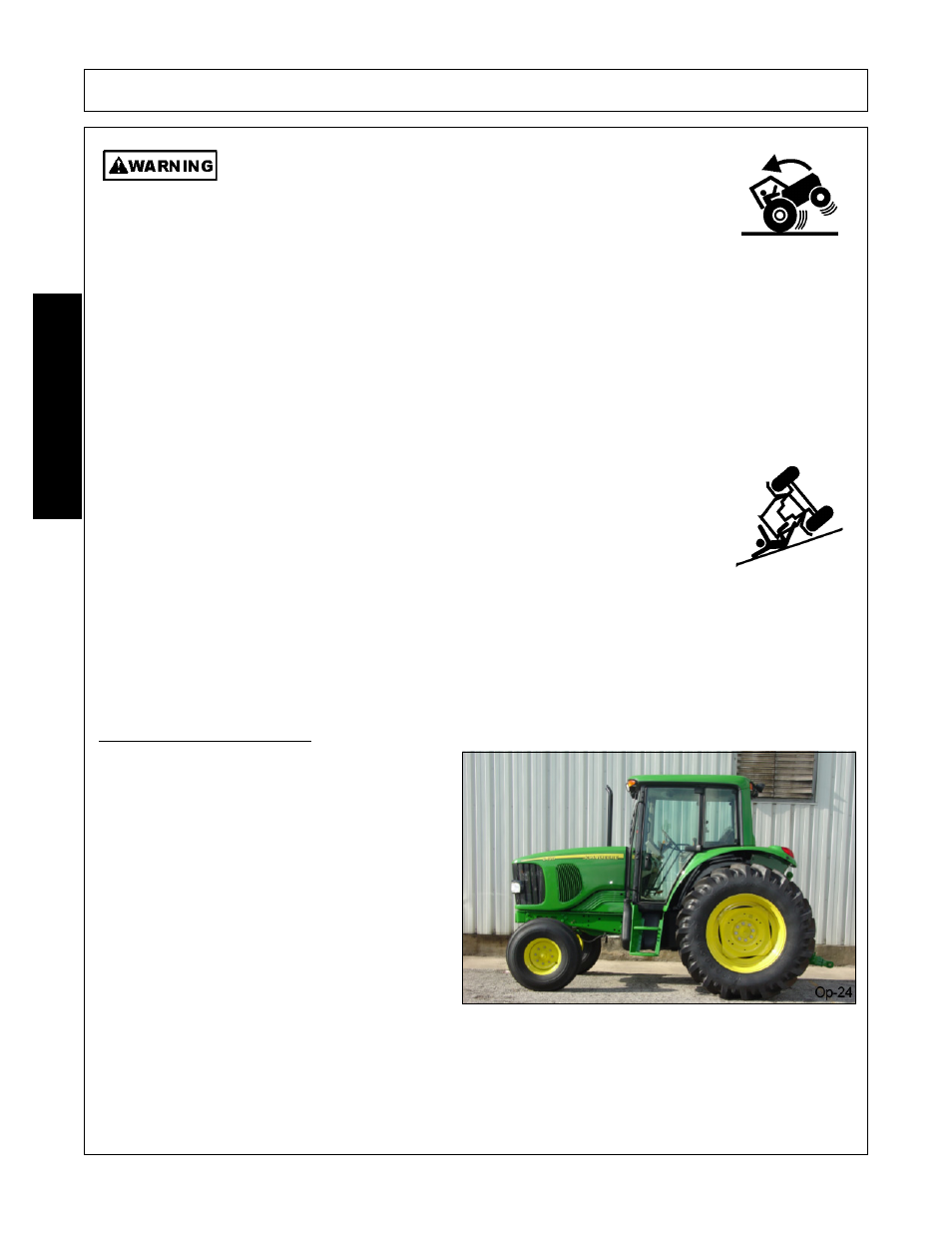 1 starting the tractor, Starting the tractor -24, Operation | Opera t ion | Alamo Exten-A-Kut II User Manual | Page 116 / 142