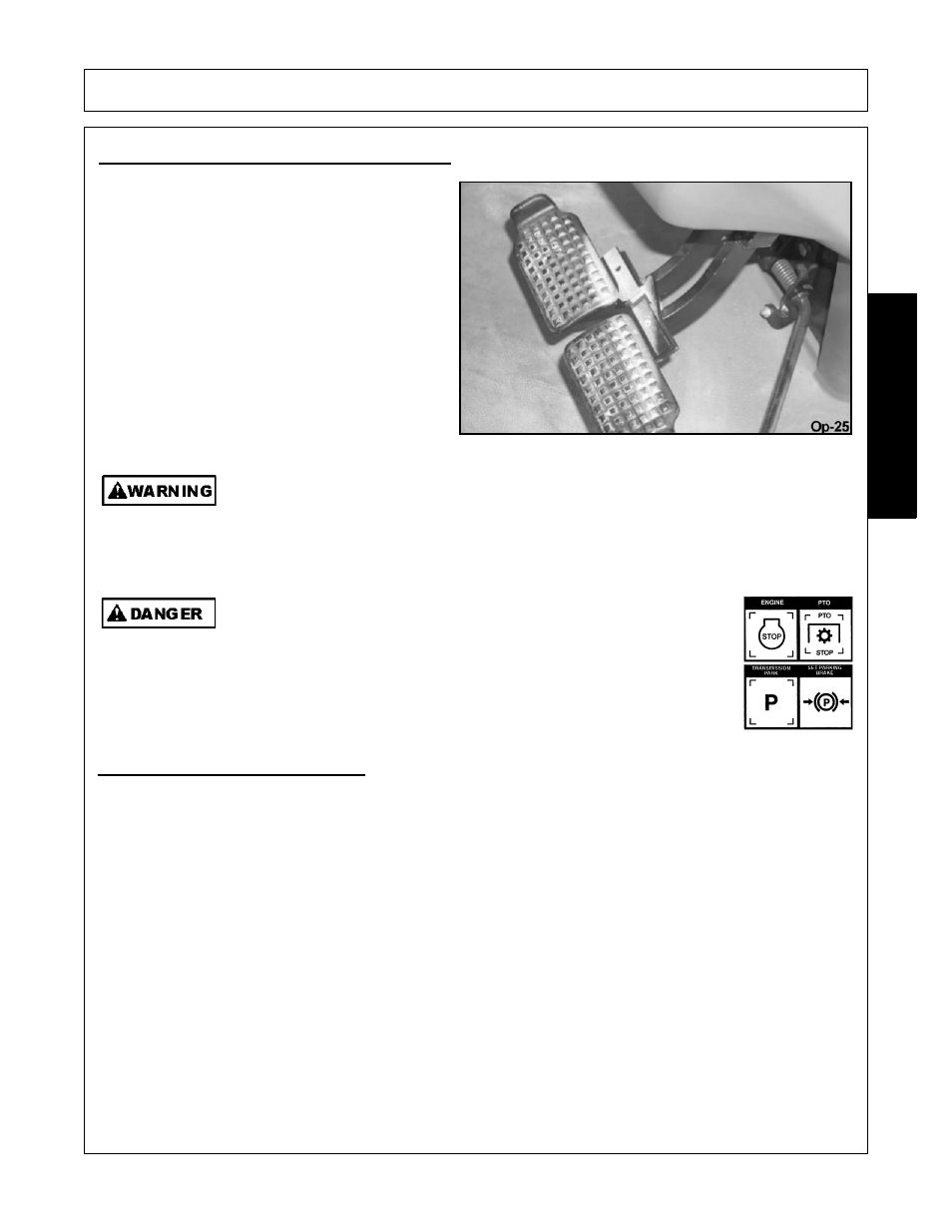 2 brake and differential lock setting, 3 driveline angle problems, Operation | Opera t ion | Alamo Exten-A-Kut II User Manual | Page 117 / 142