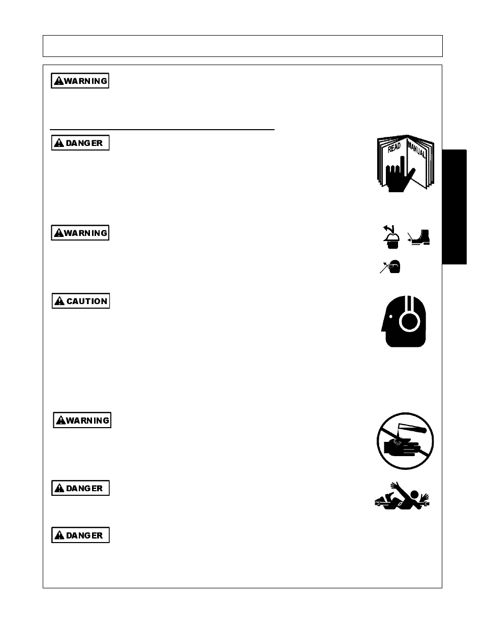 Operator safety instructions and practices, Operator safety instructions and practices -3, Safety | Alamo Exten-A-Kut II User Manual | Page 9 / 142