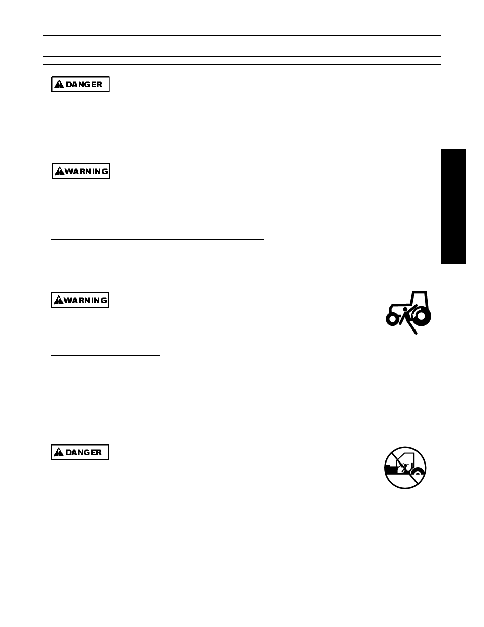 Getting on and off the tractor, 1 boarding the tractor, Operation | Opera t ion | Alamo Exten-A-Kut II User Manual | Page 99 / 142