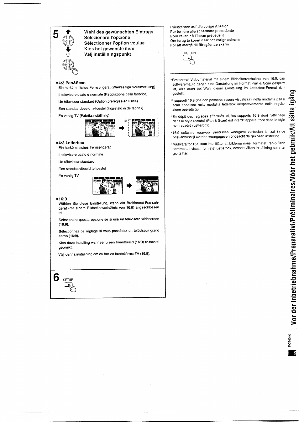 3 pan&scan, 3 letterbox | Panasonic DVDRA61EG User Manual | Page 9 / 28