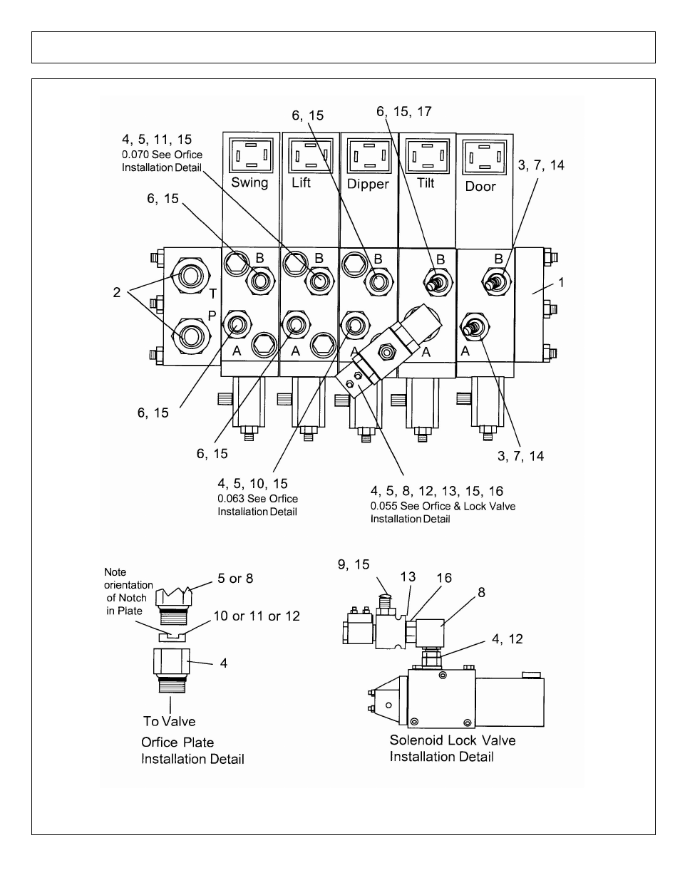 Valve asy - 5 spool (ocfd) | Alamo MACHETE 02968915P User Manual | Page 168 / 174