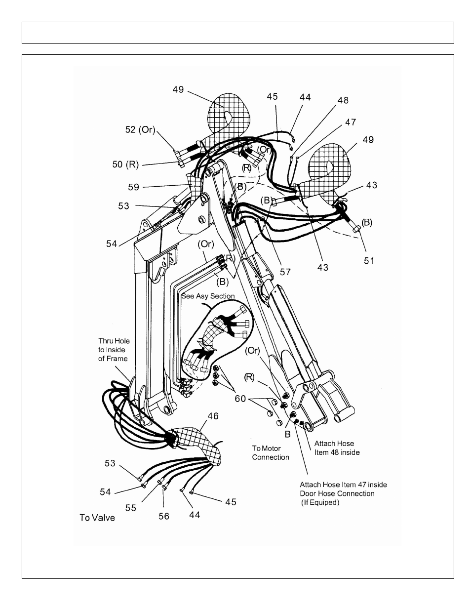Boom hose schematic - 24 ft boom arm | Alamo MACHETE 02968915P User Manual | Page 54 / 174
