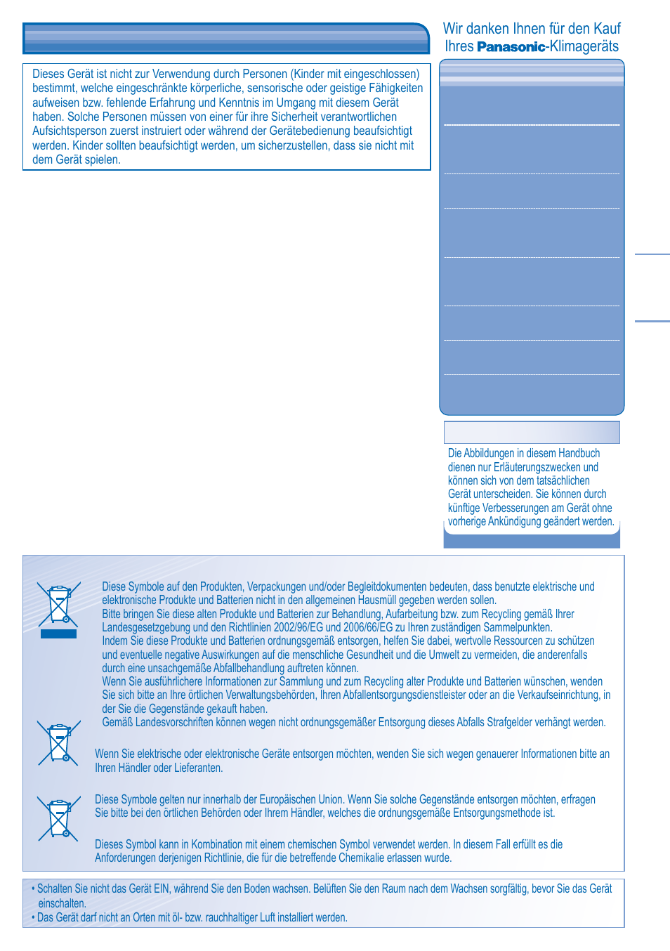 Bestimmungen und vorschriften | Panasonic KITE18HB4EA User Manual | Page 27 / 76