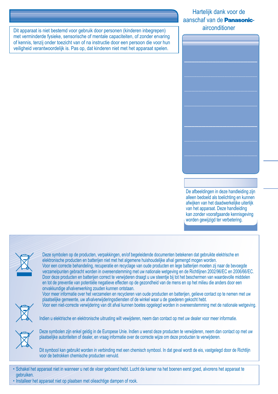 Informatie over wetgeving | Panasonic KITE18HB4EA User Manual | Page 43 / 76