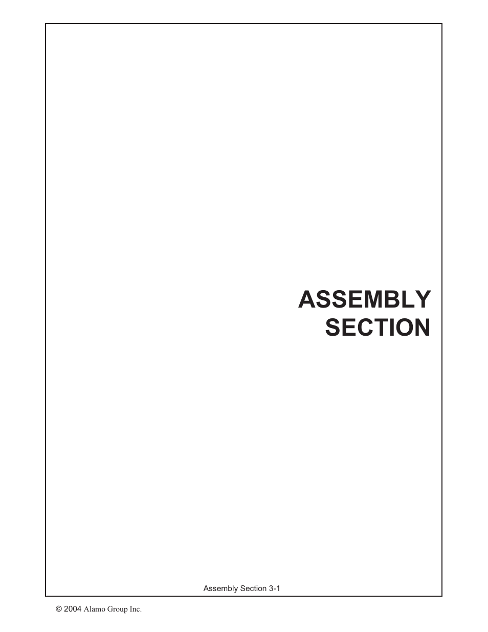 Assembly section -1 | Alamo RHINO 7214 MSL User Manual | Page 19 / 44