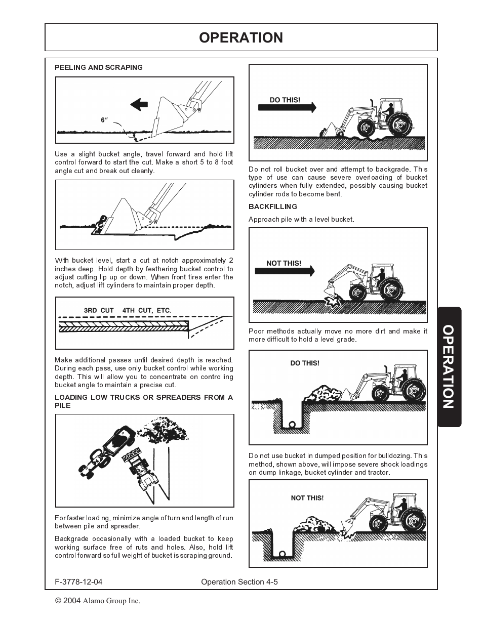 Operation | Alamo RHINO 7214 MSL User Manual | Page 27 / 44