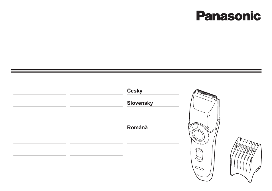 Panasonic ER2171 User Manual | 116 pages