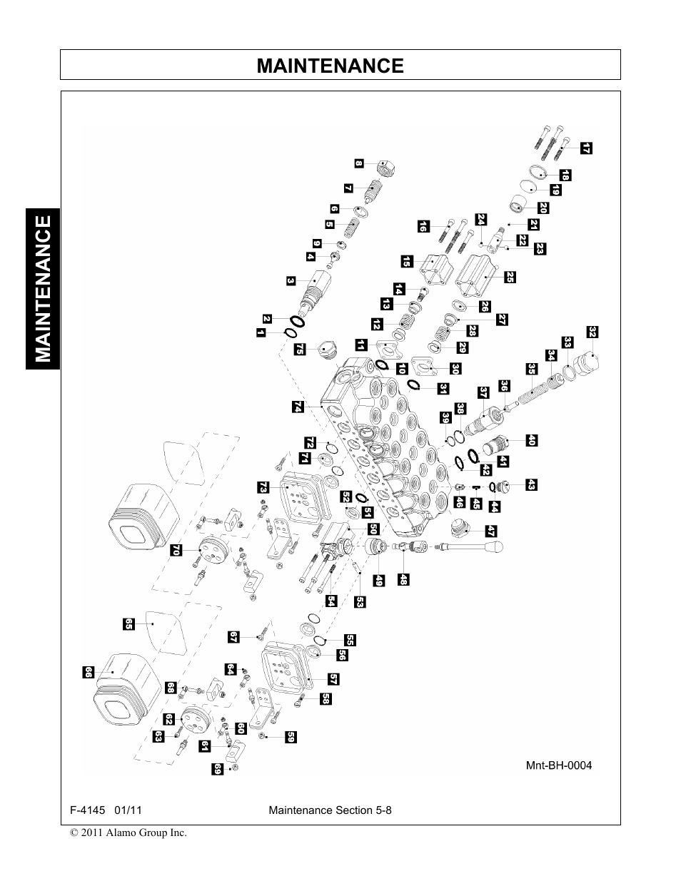 Maintenance | Alamo RHINO 95C User Manual | Page 50 / 56