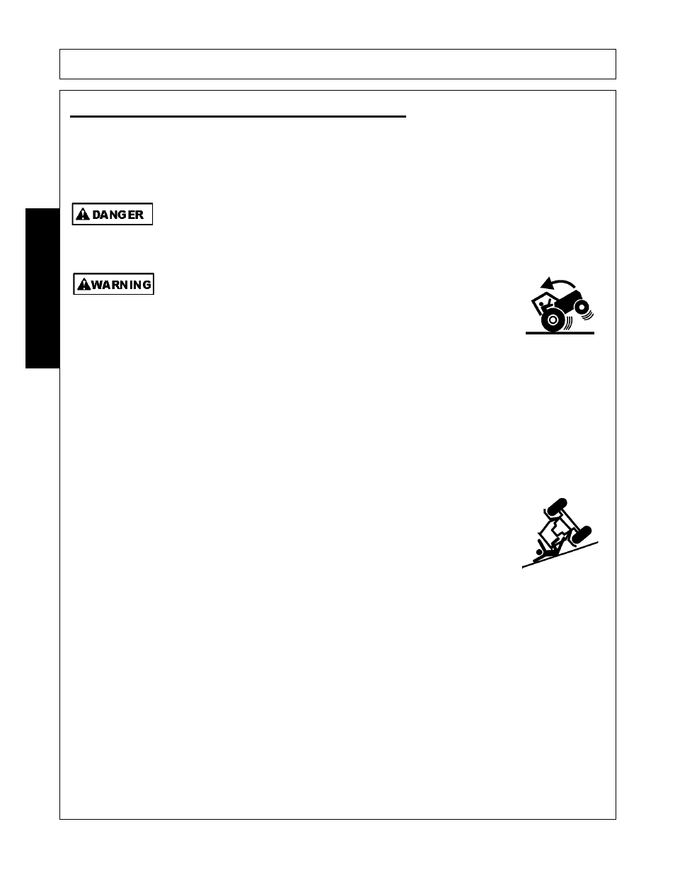 Driving the tractor and implement, Driving the tractor and implement -20, Operation | Opera t ion | Alamo A60B User Manual | Page 108 / 138