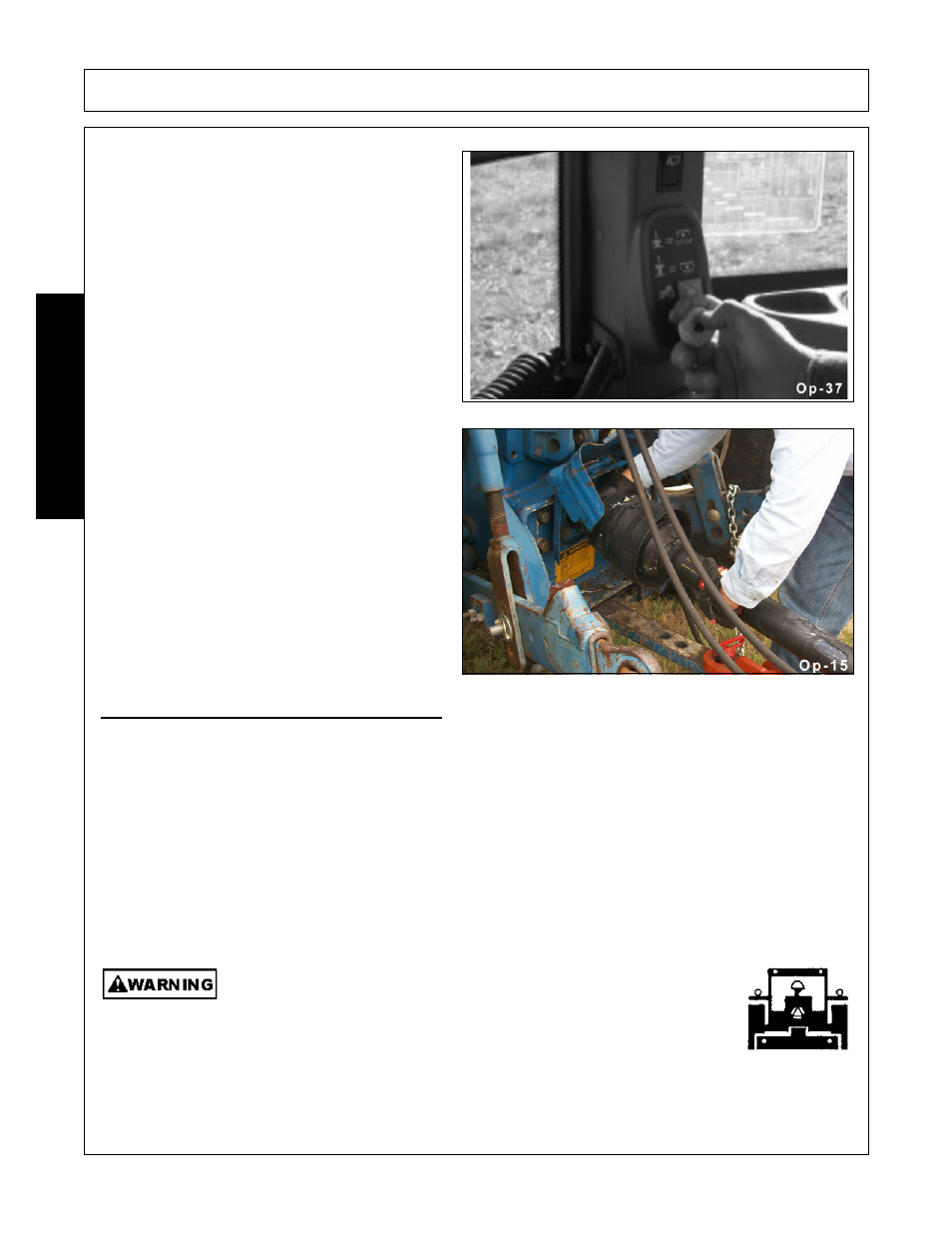 1 transporting on public roadways, Transporting on public roadways -34, Operation | Opera t ion | Alamo A60B User Manual | Page 122 / 138