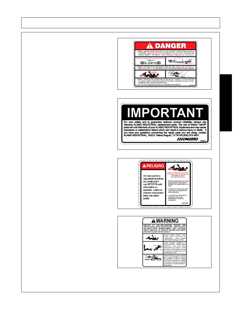 Safety | Alamo A60B User Manual | Page 25 / 138