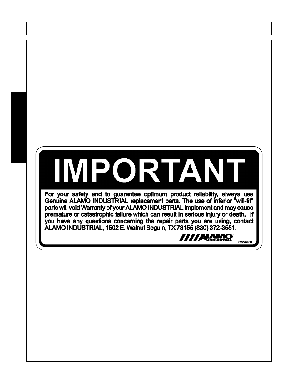 Attention owner/operator, Attention owner/operator -4, Introduction | Alamo A60B User Manual | Page 78 / 138