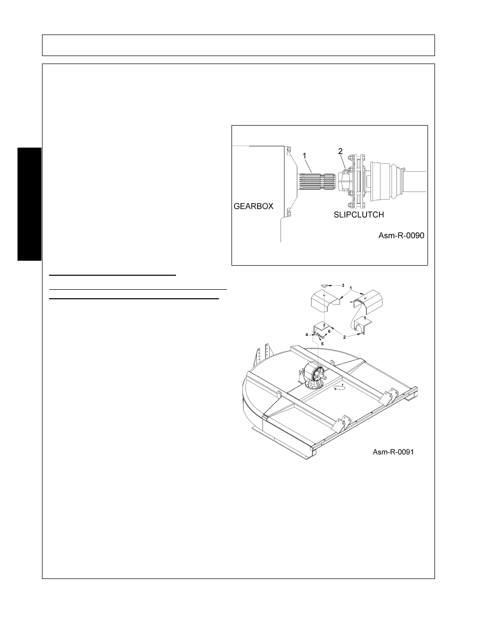 Driveline attachment, Driveline attachment -6, Assembly | Assembl y | Alamo A60B User Manual | Page 84 / 138