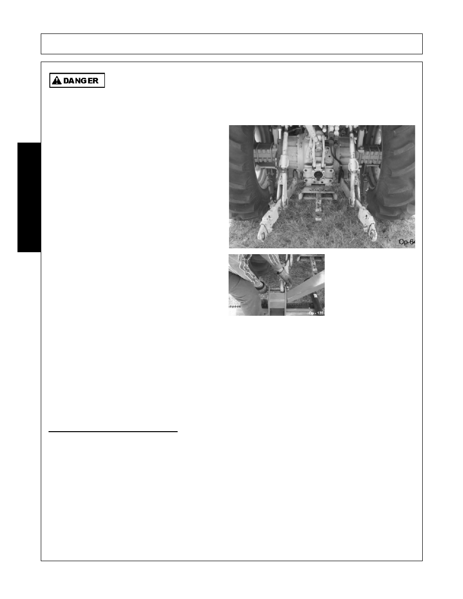 Turn off the tractor engine and dismount, Setting the mower, Setting the mower -10 | Operation, Opera t ion | Alamo A60B User Manual | Page 96 / 138