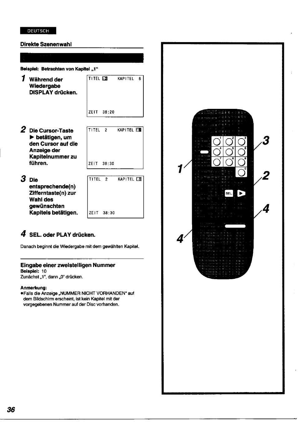 Panasonic DVDA100 User Manual | Page 36 / 96