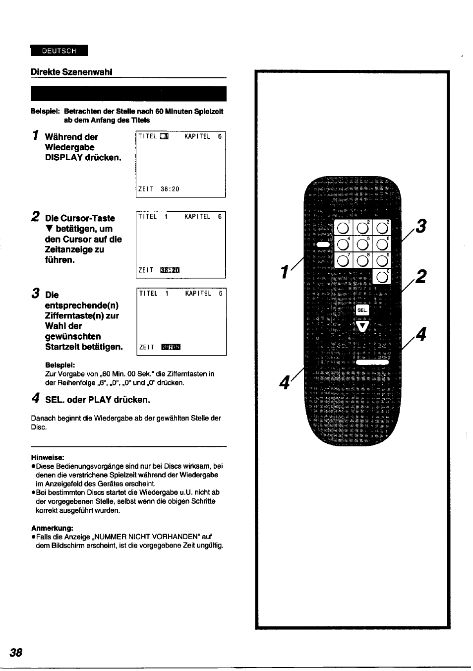 Panasonic DVDA100 User Manual | Page 38 / 96