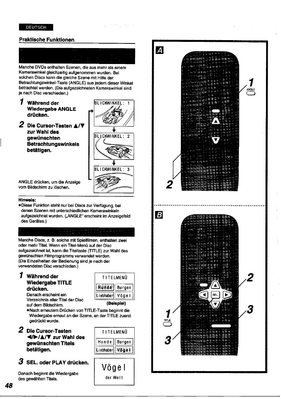 Panasonic DVDA100 User Manual | Page 48 / 96