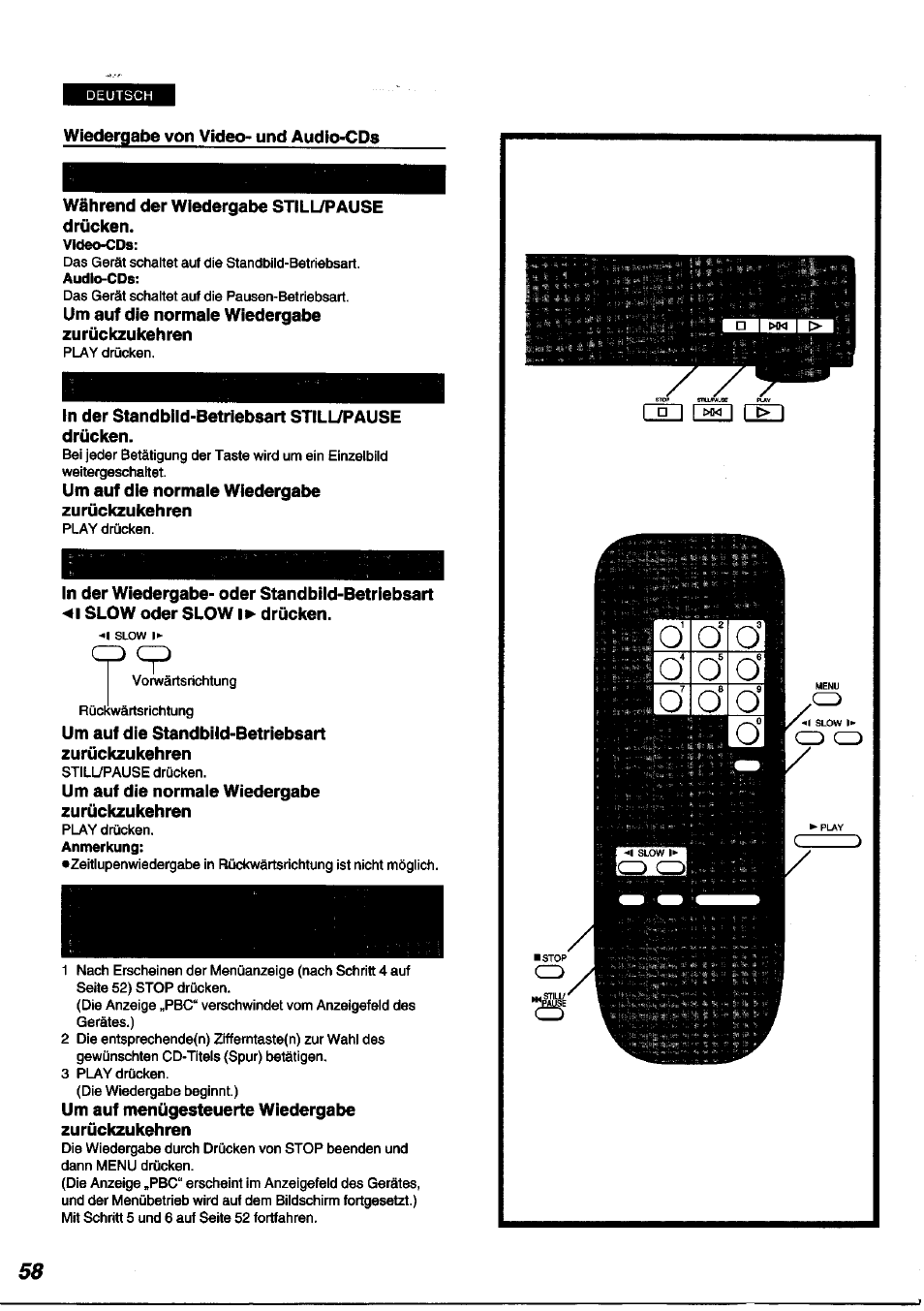 Cd cd | Panasonic DVDA100 User Manual | Page 58 / 96
