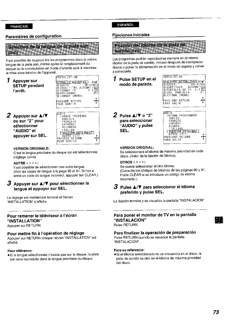 Panasonic DVDA100 User Manual | Page 73 / 96