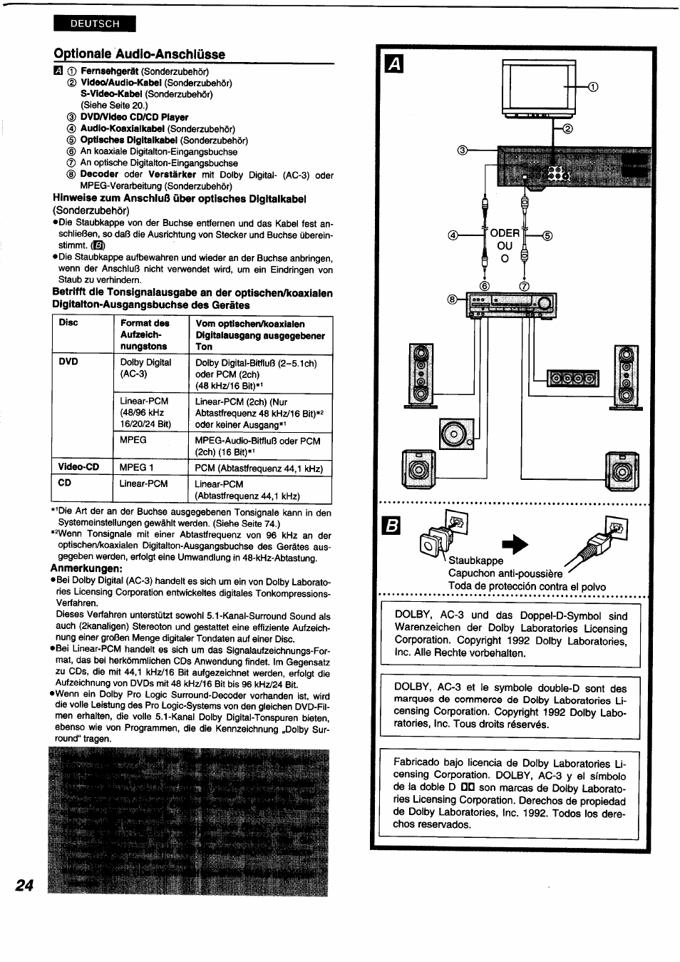 Panasonic DVDA350 User Manual | Page 24 / 96