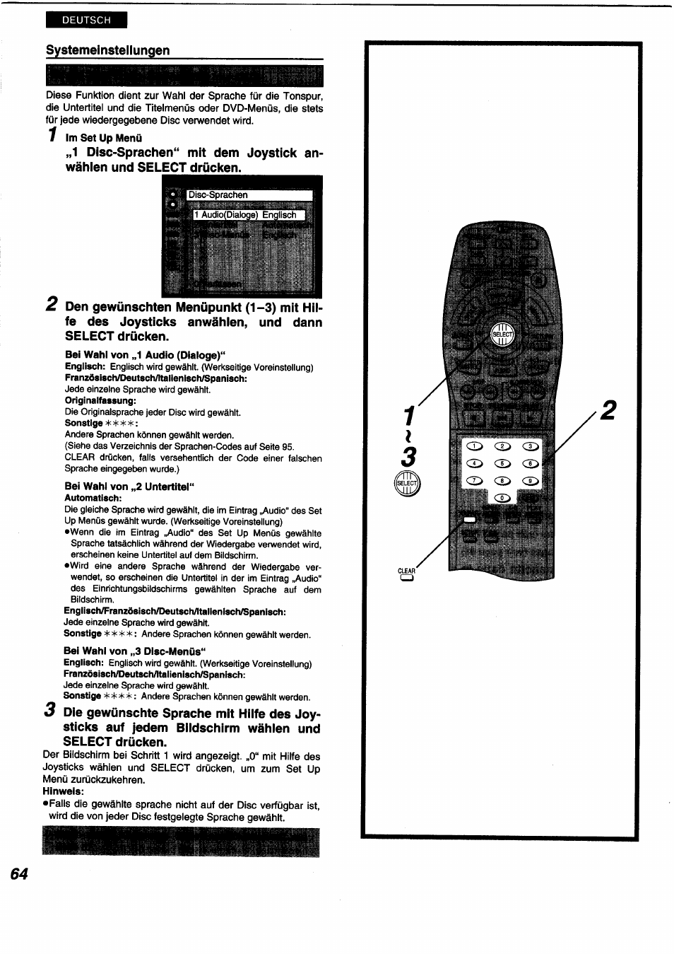 Panasonic DVDA350 User Manual | Page 64 / 96