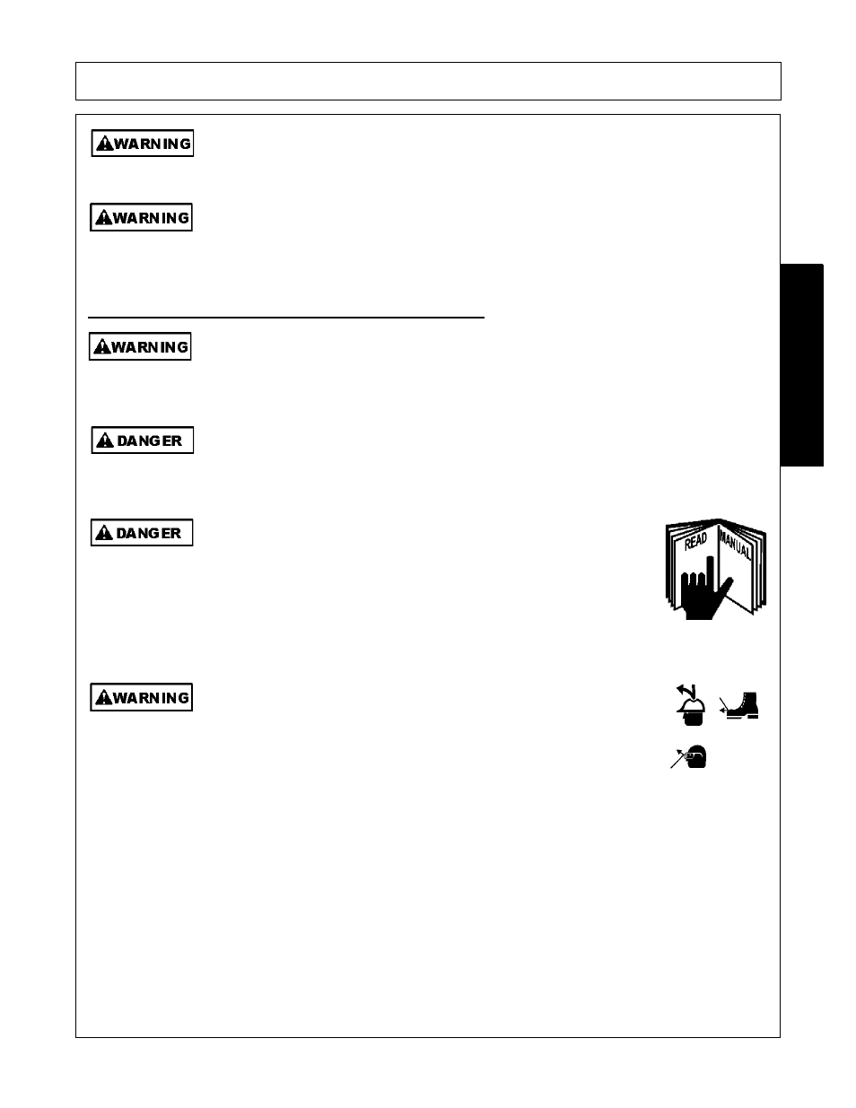 Operator safety instructions and practices, Operator safety instructions and practices -3, Safety | Alamo 803350C User Manual | Page 11 / 168