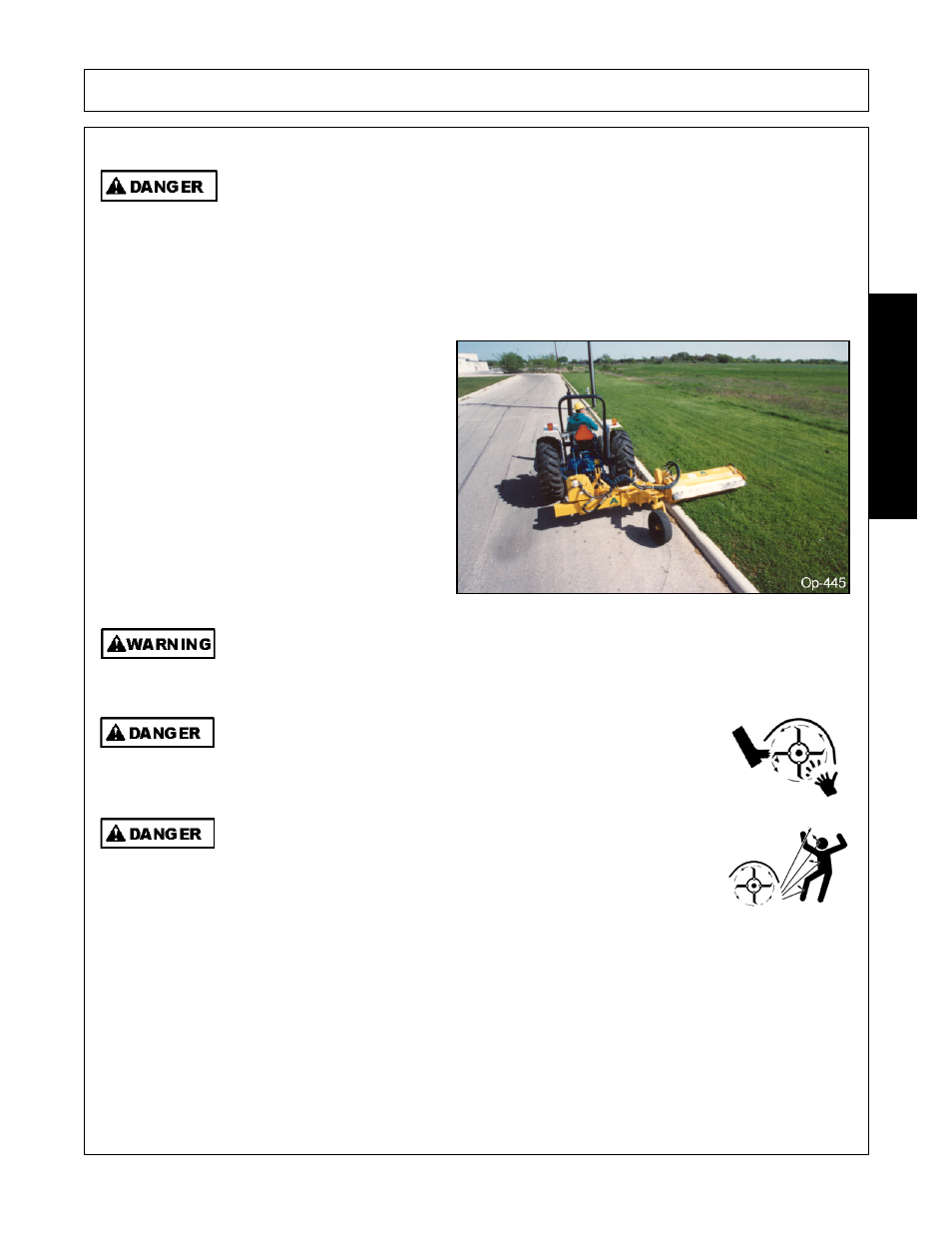 Operating position, Operation, Opera t ion | Alamo 803350C User Manual | Page 123 / 168